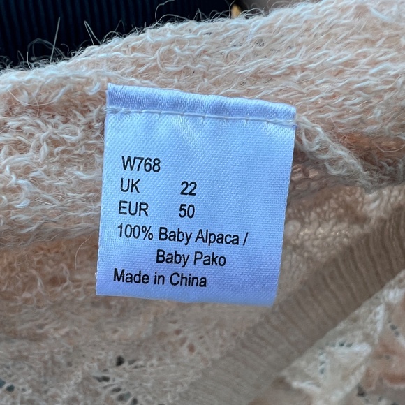 Wrap London Cozy Pink Cardigan Sweater - Picture 4 of 5